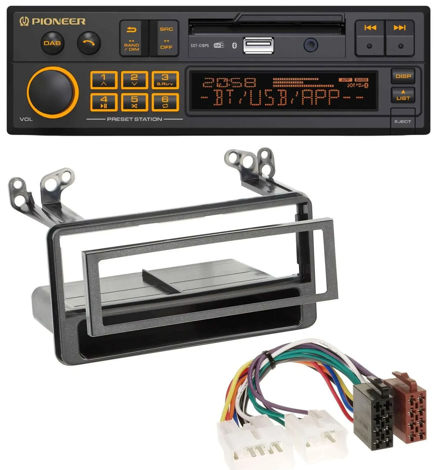 Pioneer DAB MP3 USB Bluetooth Autoradio für Toyota Avensis, Verso, Celica