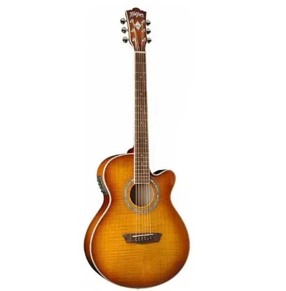 Электроакустическая гитара Washburn EA15ITB-A Petite Jumbo Iced Tea Burst