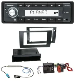 Continental USB MP3 AUX 1DIN Autoradio für Audi A4 B7 04-08 Symphony Aktivsystem