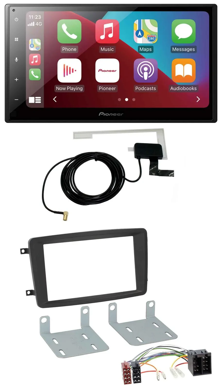 Pioneer USB Bluetooth DAB MP3 2DIN Autoradio für Mercedes C-Klasse CLK Viano Vit