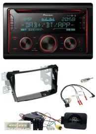 Pioneer 2DIN DAB Lenkrad Bluetooth USB CD Autoradio für Hyundai i40 ab 16 VF Kla