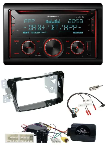 Pioneer 2DIN DAB Lenkrad Bluetooth USB CD Autoradio für Hyundai i40 ab 16 VF Kla
