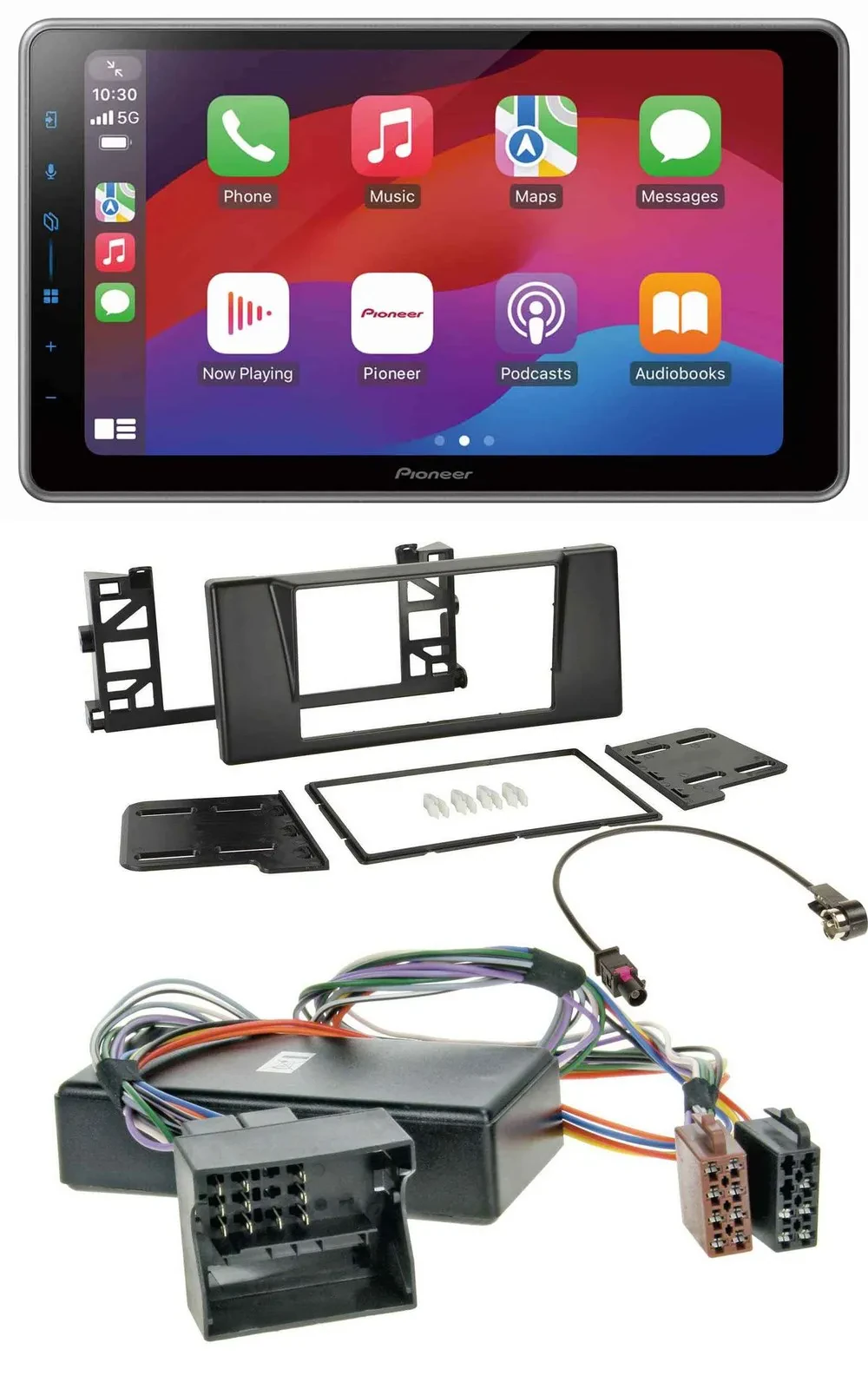 Pioneer MP3 USB DAB Bluetooth 2DIN Autoradio für BMW 5er E39 X5 E53 Aktivsystem