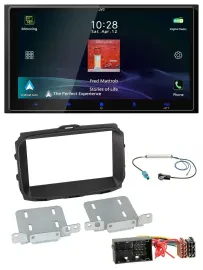 JVC USB Bluetooth 2DIN DAB MP3 Autoradio für Alfa Giulietta 940 Facelift ab 2013