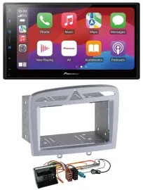 Pioneer DAB USB MP3 Bluetooth 2DIN Autoradio für Peugeot 308 09-13 warmsilber