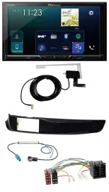 Pioneer 2DIN DAB USB MP3 Bluetooth Autoradio für Alfa Giulietta schwarz glänzend