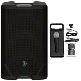 Mackie SRT215 15" 1600 Watt Powered Active DJ PA Speaker w/Bluetooth+Microphone