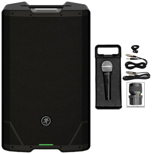 Mackie SRT215 15" 1600 Watt Powered Active DJ PA Speaker w/Bluetooth+Microphone