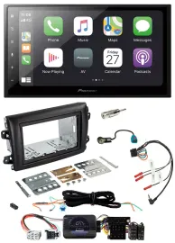 Pioneer Lenkrad Bluetooth DAB 2DIN USB Autoradio für Fiat Ducato Serie 8 ab 2021