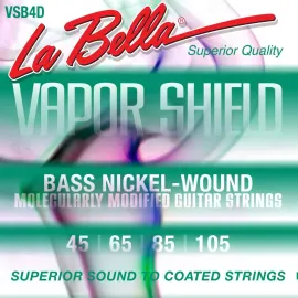 Струны для бас-гитары La Bella VSB4D Vapor Shield 45-105