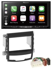 Pioneer 2DIN MP3 USB DAB DVD Bluetooth Autoradio für SSangYong Korando 10-13