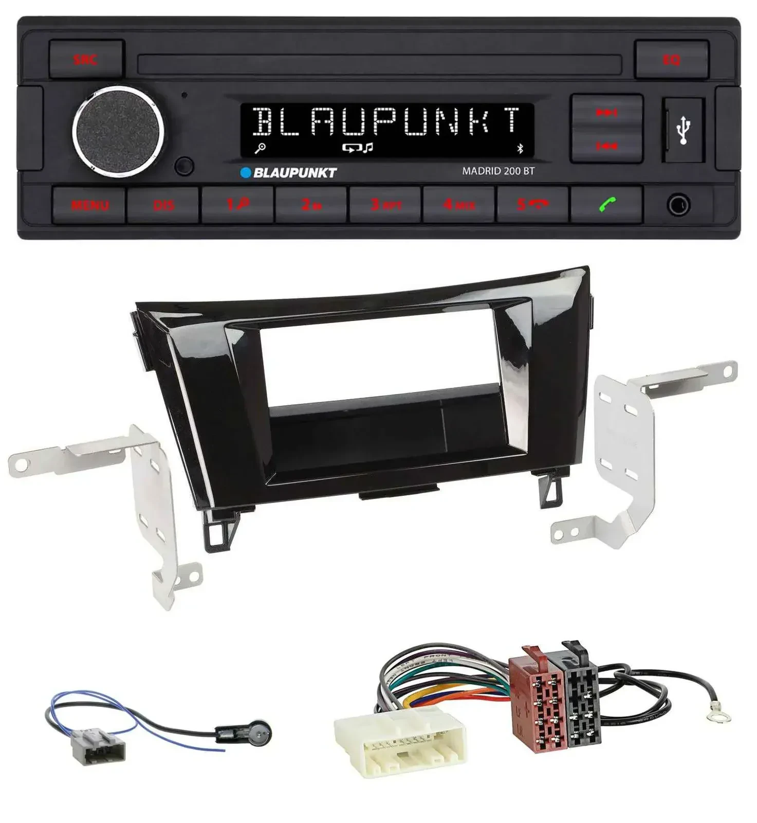 Blaupunkt USB AUX Bluetooth MP3 Autoradio für Nissan Qashqai X-Trail ab 2014