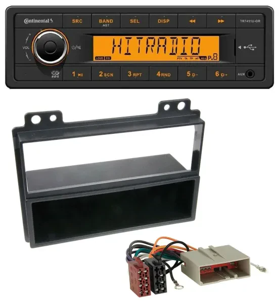Continental 1DIN USB AUX MP3 Autoradio für Ford Fiesta 03-05 Fusion 02-05