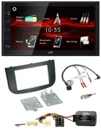 JVC USB Bluetooth Lenkrad DAB 2DIN Autoradio für Mitsubishi Colt 2008-2020