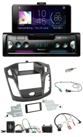 Автомагнитола для Ford Focus (2011–2014) Pioneer USB, Bluetooth, DAB, поддержка кнопок на руле