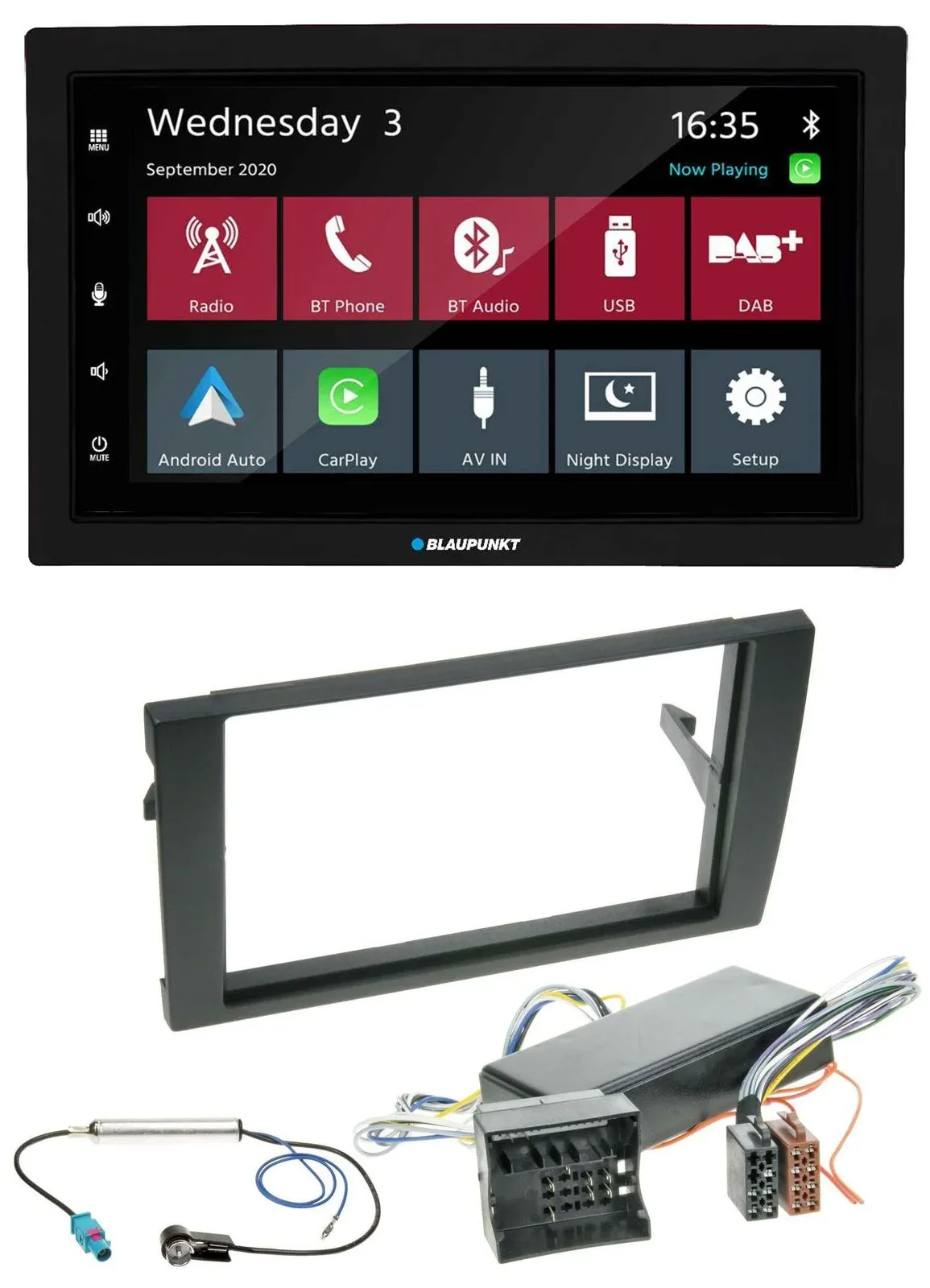 Blaupunkt DAB Bluetooth USB MP3 2DIN Autoradio für Audi A4 04-08 B7 Bose Aktivsy