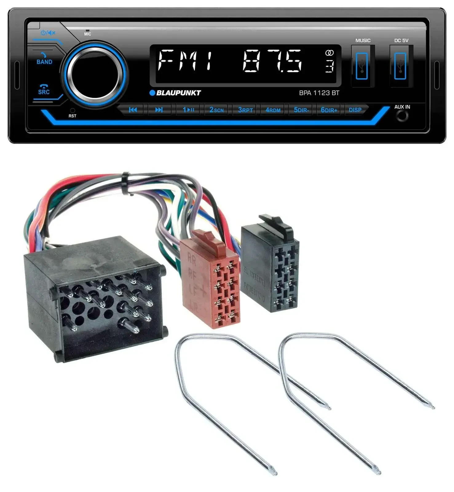 Blaupunkt MP3 Bluetooth USB AUX Autoradio für BMW 3er E30 E36 87-00 5er E34 88-9