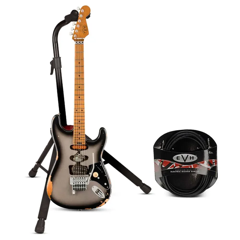 EVH Limited Edition Frankenstein Relic Series Silverburst Electric Guitar