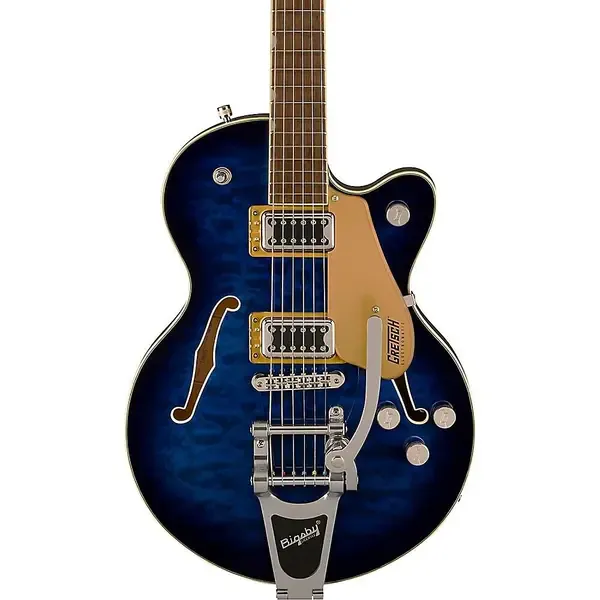 Полуакустическая электрогитара Gretsch Electromatic Center Block Jr. Quilted Maple Bigsby Guitar Hudson Sky