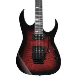Ibanez GRG320FA GIO RG Electric Guitar, Purpleheart FB, Transparent Red Burst