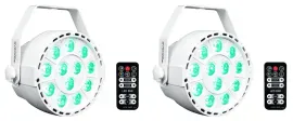 Светодиодный прибор Rockville RockPAR TRI LED RGB Compact White (пара)