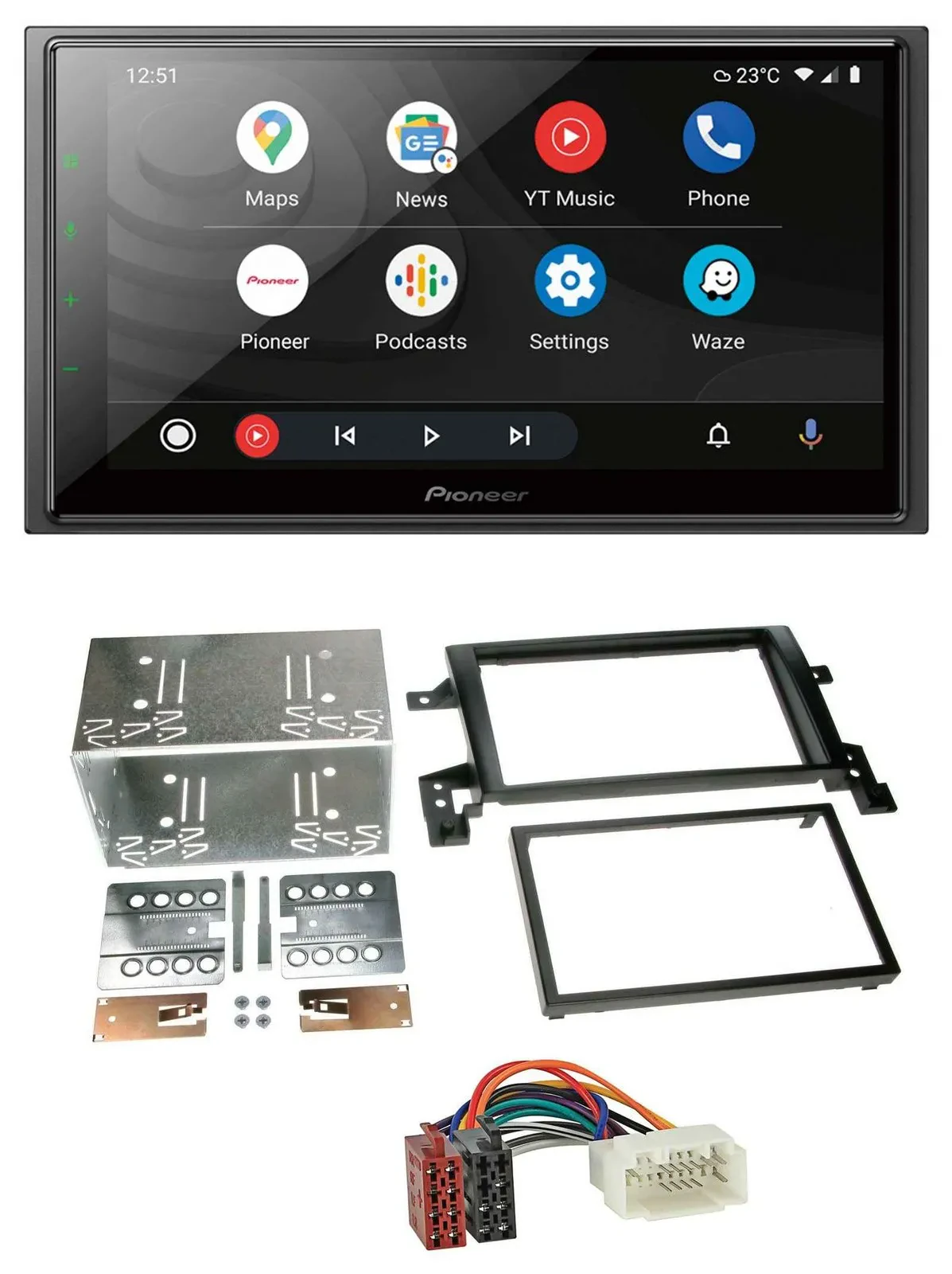 Pioneer USB 2DIN DAB MP3 Bluetooth Autoradio für Suzuki Grand Vitara ab 2005