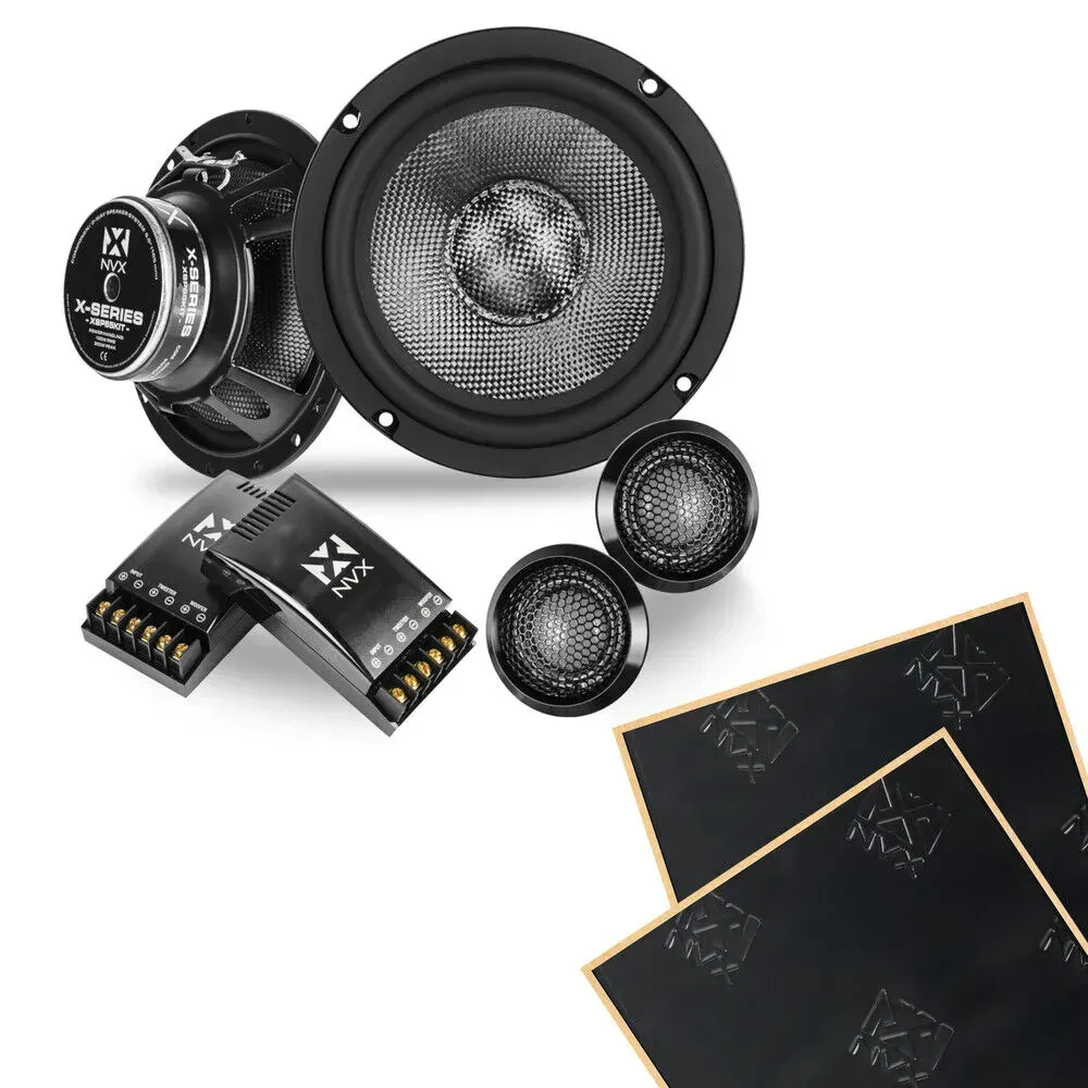 Автодинамики компонентные NVX XSP65KIT X-Series 6.5", 2-way, 200W RMS (набор, с комплектом шумоизоляции)
