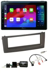 Pioneer Bluetooth DAB Lenkrad USB Autoradio für Fiat Grande Punto 06-10 schwarz