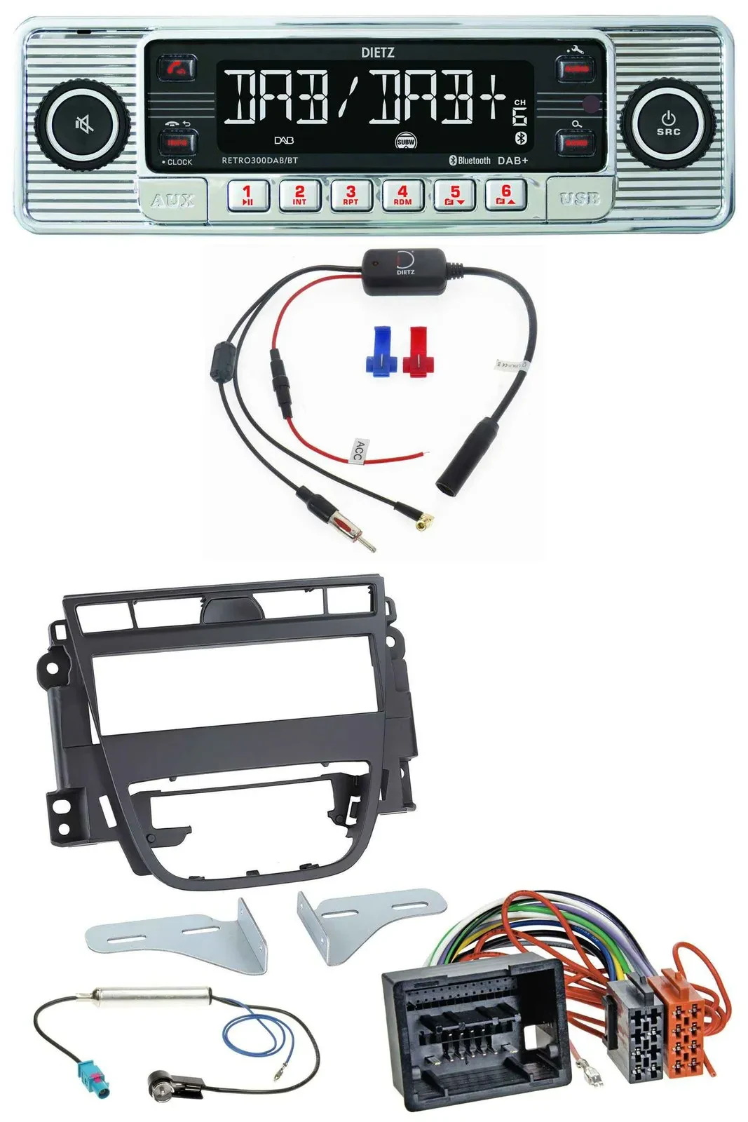 Dietz DAB USB MP3 Bluetooth Autoradio für Opel Meriva B (ab 2010)