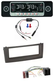Dietz MP3 DAB Bluetooth USB Autoradio für Fiat Grande Punto Punto ab 05 schwarz