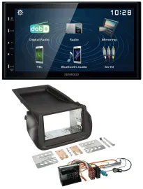 Kenwood 2DIN Bluetooth MP3 USB DAB Autoradio für Citroen Nemo Peugeot Bipper
