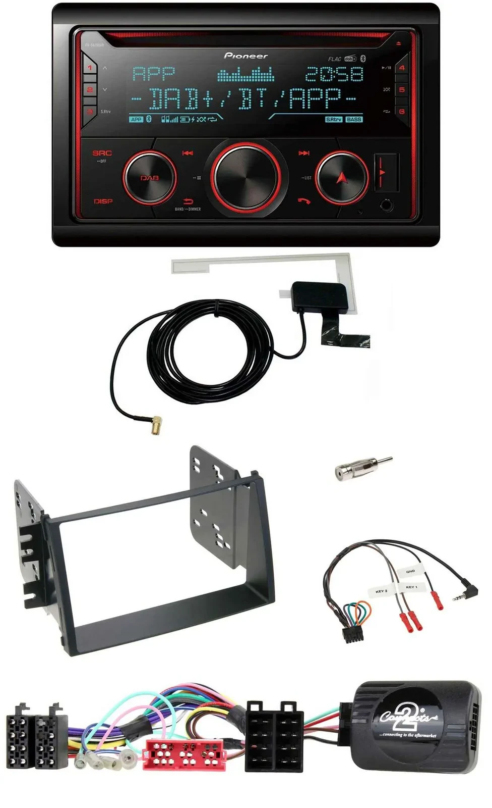 Автомагнитола для Kia Soul 2009–2011 Pioneer 2DIN DAB USB CD Bluetooth