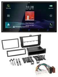 JVC USB Bluetooth 2DIN DAB MP3 Autoradio für Toyota Corolla 09-13 schwarz