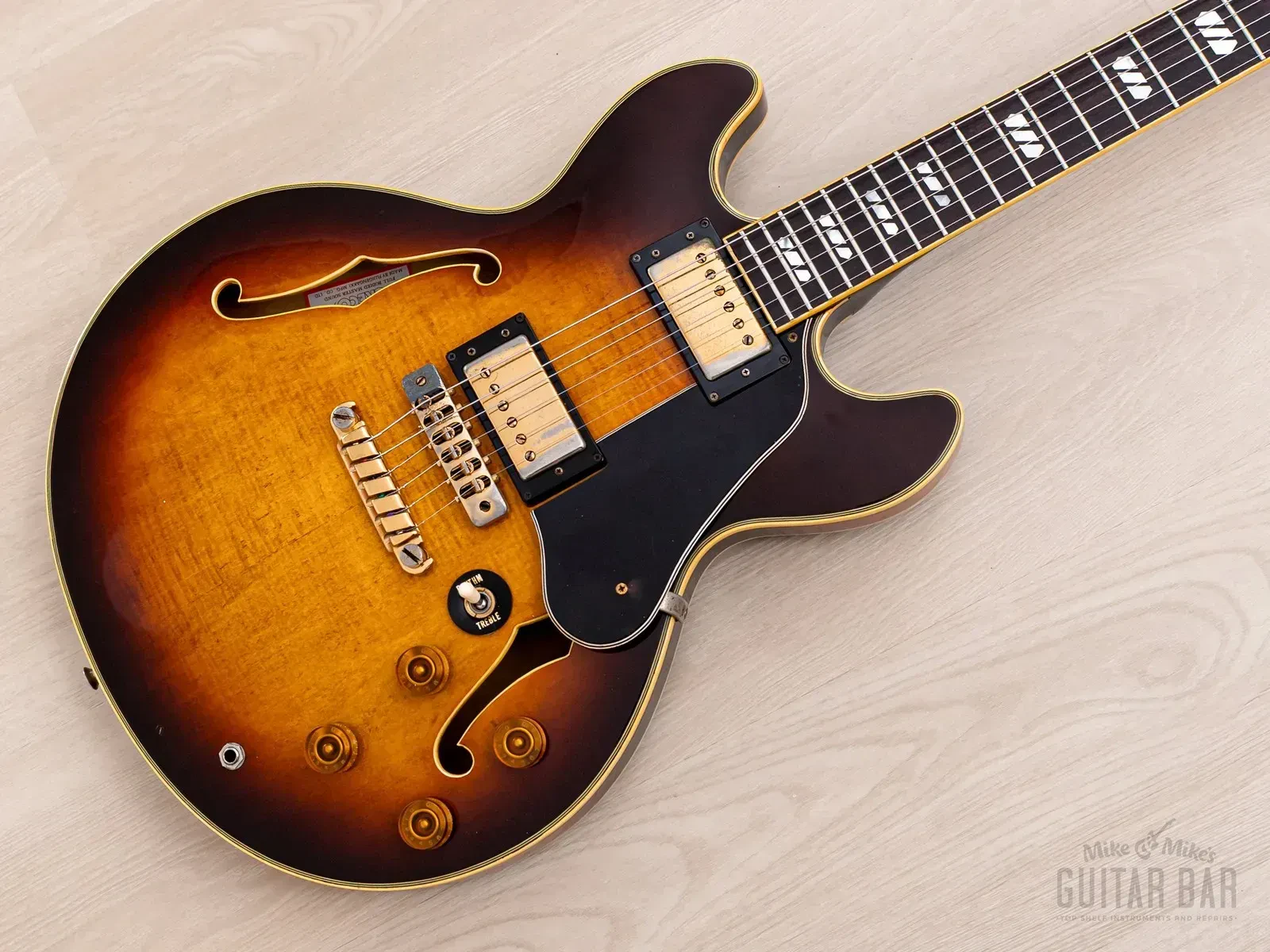 1979 Greco SV800 Super View Vintage Semi-Hollow Guitar w/ Case, Japan