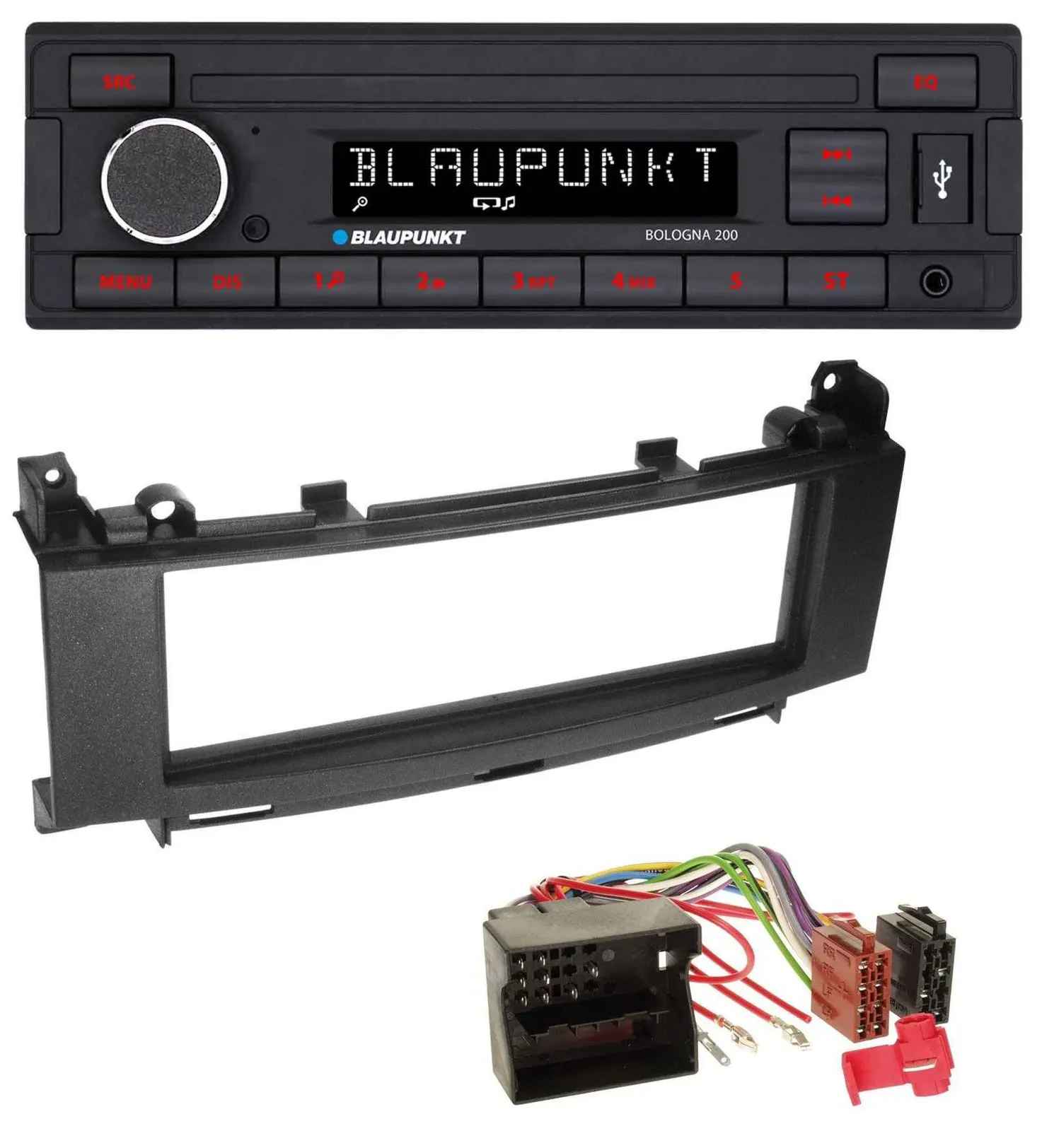 Blaupunkt MP3 AUX USB 1DIN Autoradio für Mercedes A-Klasse W169 B-Klasse W245