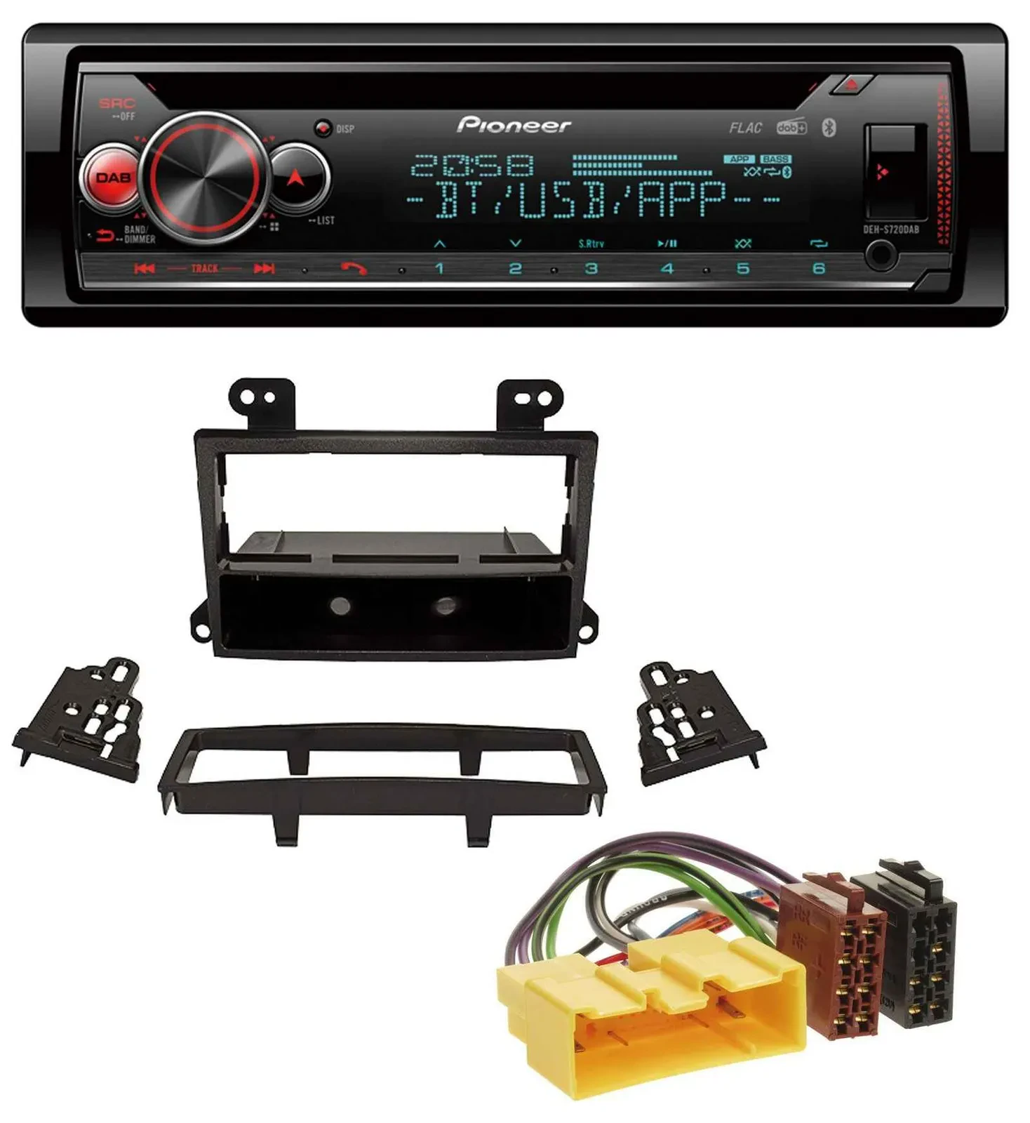 Pioneer MP3 DAB CD Bluetooth USB Autoradio für Mazda MPV (2000-2006)
