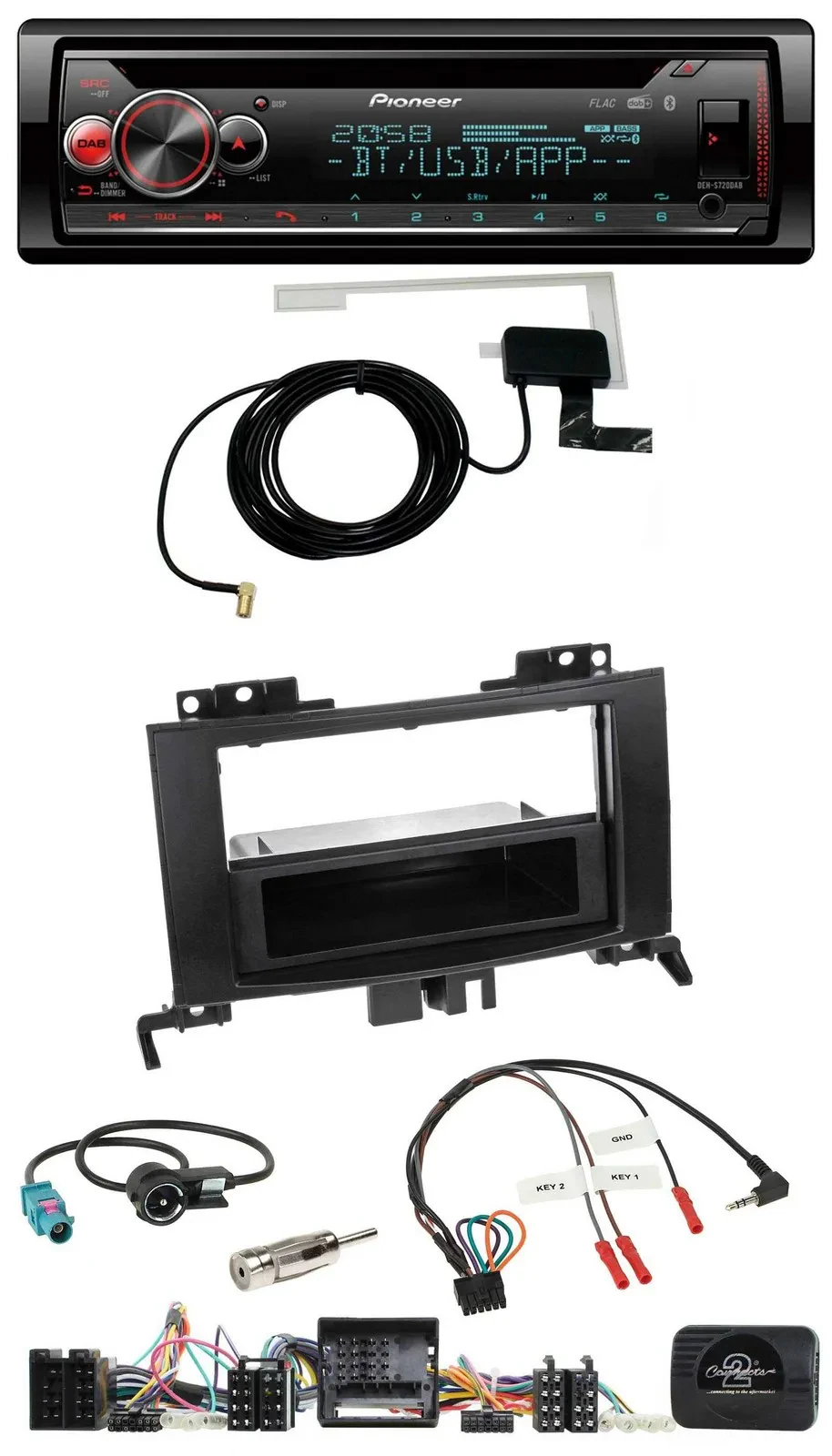 Pioneer DAB CD Lenkrad USB Bluetooth Autoradio für Mercedes Sprinter W906 06-18