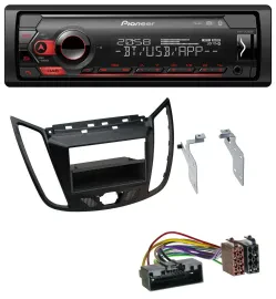 Pioneer MP3 USB DAB Bluetooth Autoradio für Ford C-Max Kuga matt schwarz