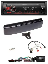 Pioneer DAB 1DIN MP3 Lenkrad USB Autoradio für Ford Mondeo Focus piano-schwarz