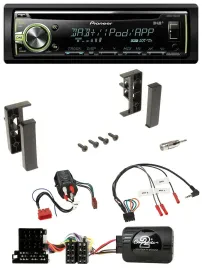 Pioneer DAB USB MP3 Lenkrad CD Autoradio für Audi A3 A4 A6 99-00 BOSE-Vollaktiv