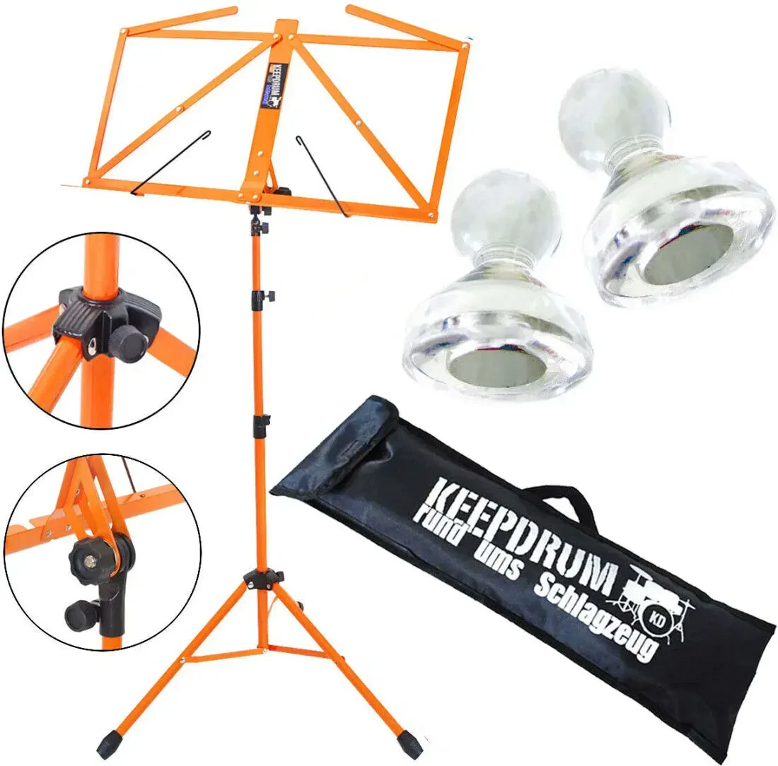 Пюпитр keepdrum MUS3OR Orange с аксессуарами