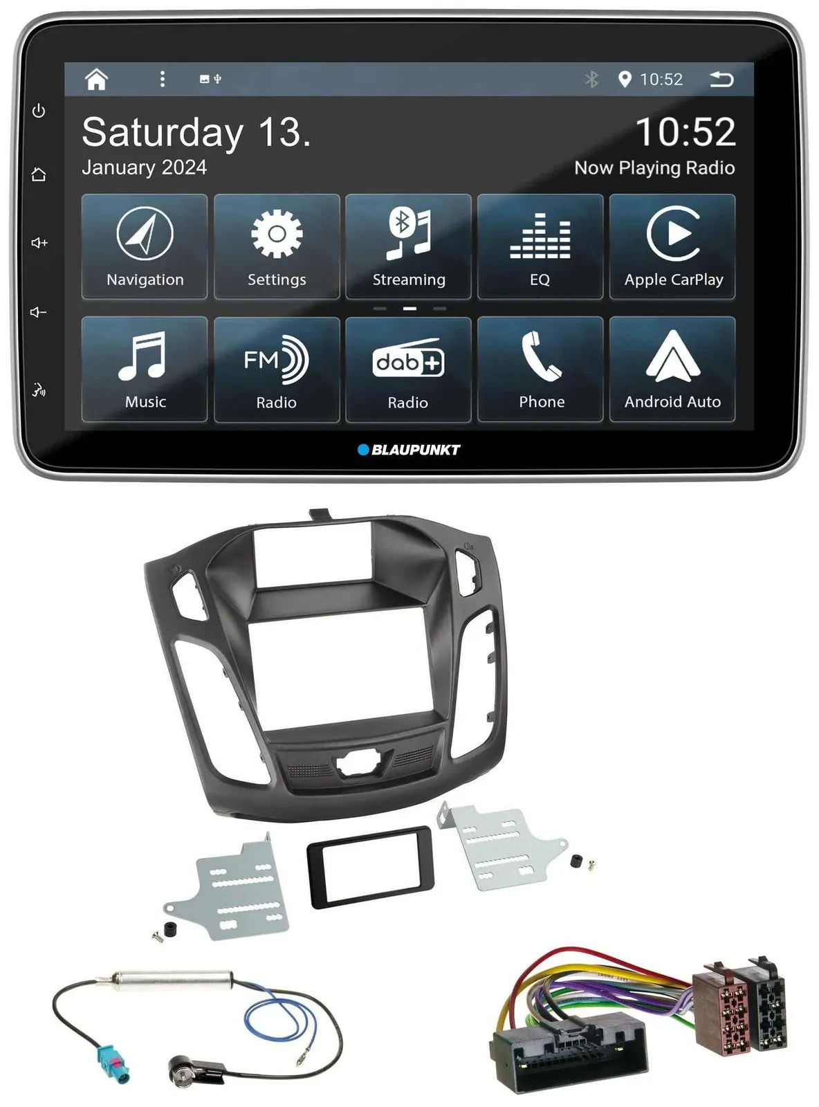 Blaupunkt USB DAB SD MP3 Bluetooth Autoradio für Ford Focus (DYB, 2011-2014)