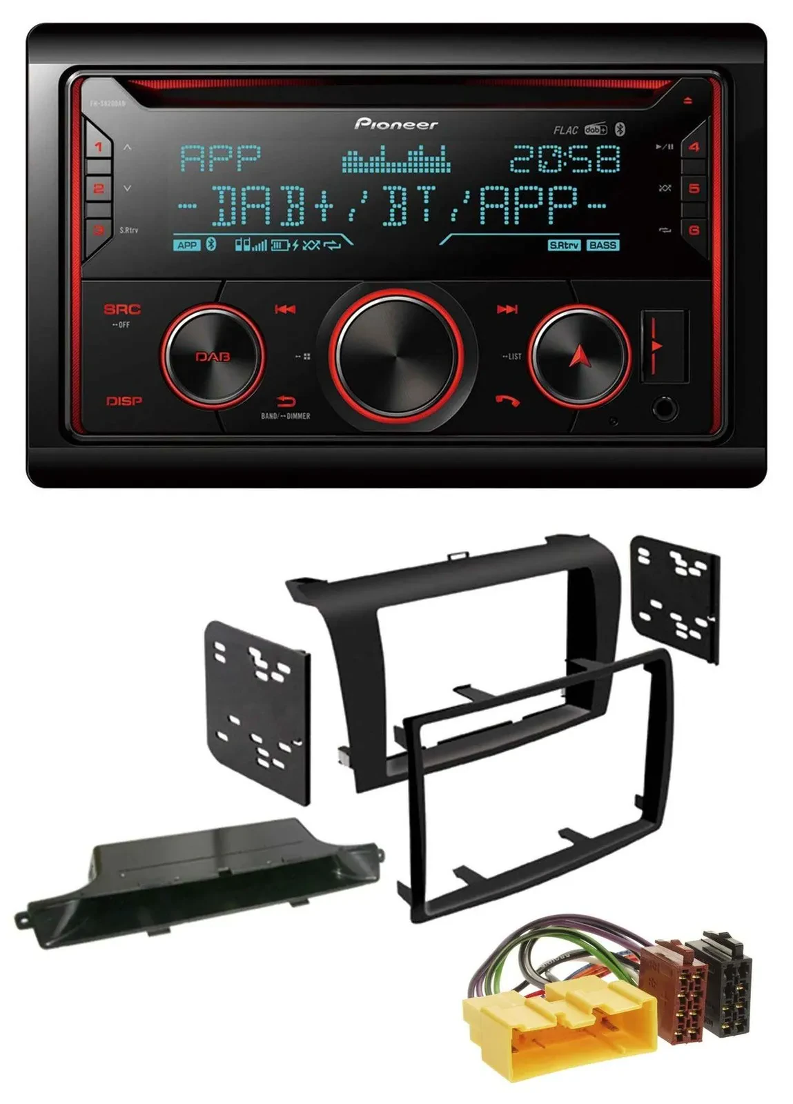 Автомагнитола для Mazda 3 (2003–2009) Pioneer 2DIN, DAB, Bluetooth, USB, CD, MP3