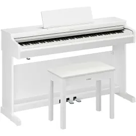 Yamaha Arius YDP166 88Key Digital Upright Piano With Bench  White
