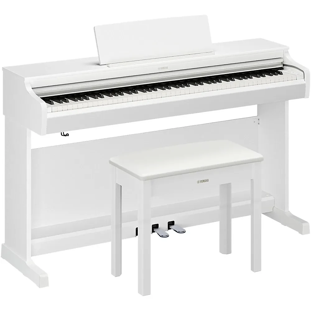Yamaha Arius YDP166 88Key Digital Upright Piano With Bench  White