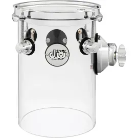 DW Design Series Rata Toms 6 x 10 in. Clear Acrylic