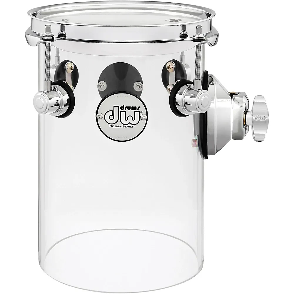 DW Design Series Rata Toms 6 x 10 in. Clear Acrylic