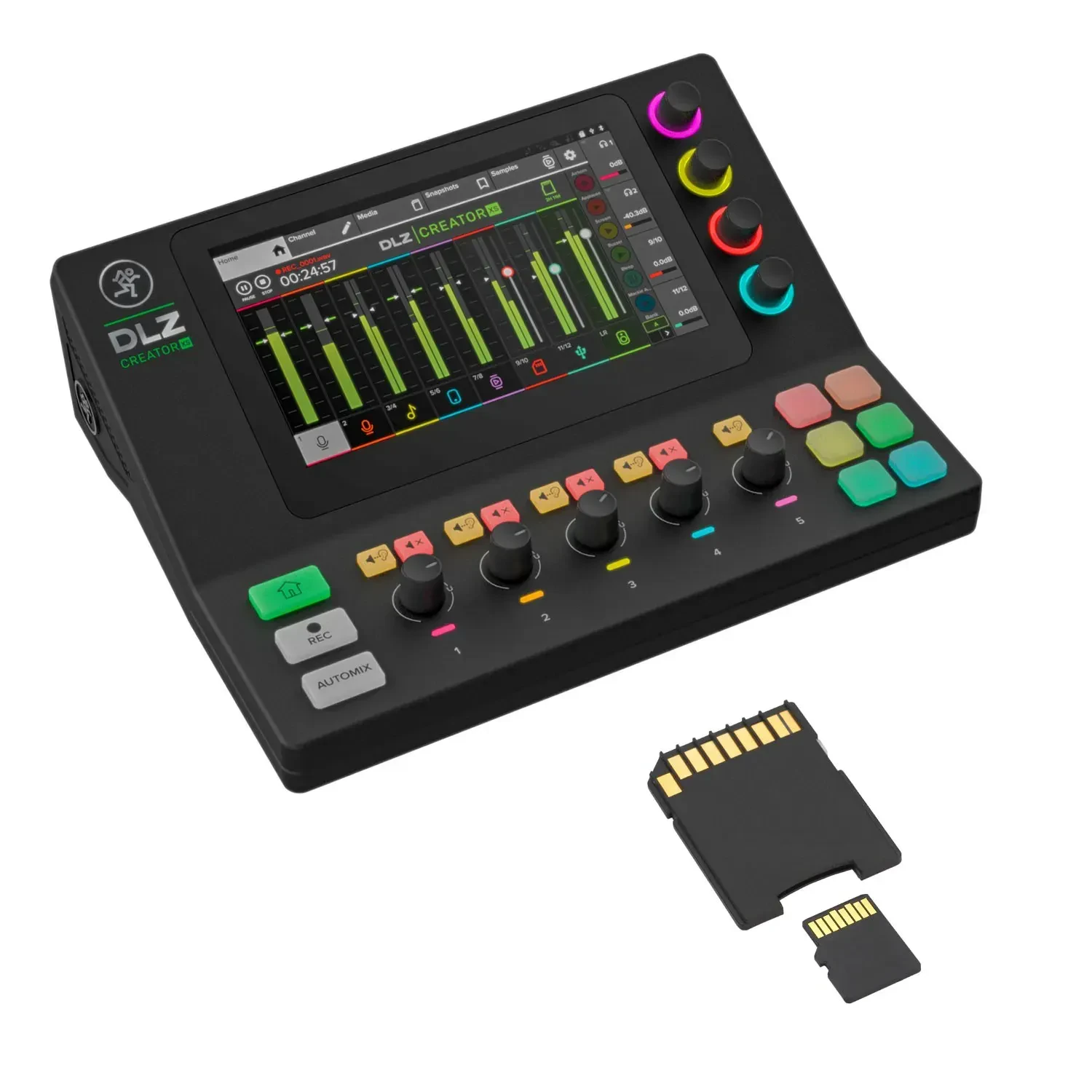 Микшер для стриминга Mackie DLZ Creator XS с картой памяти