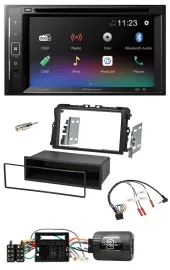 Pioneer Bluetooth Lenkrad USB 2DIN DAB DVD Autoradio für Opel Vivaro 2011-2015