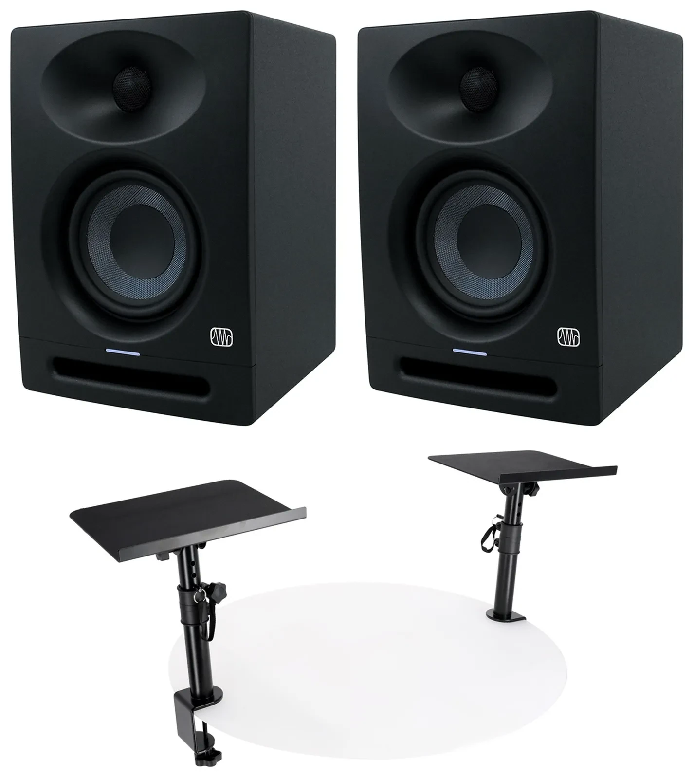 Студийный монитор PreSonus Eris Studio 4 4.5" (набор, пара) с настольными стойками с зажимами
